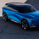 A render of the Acura Precision EV Concept car.